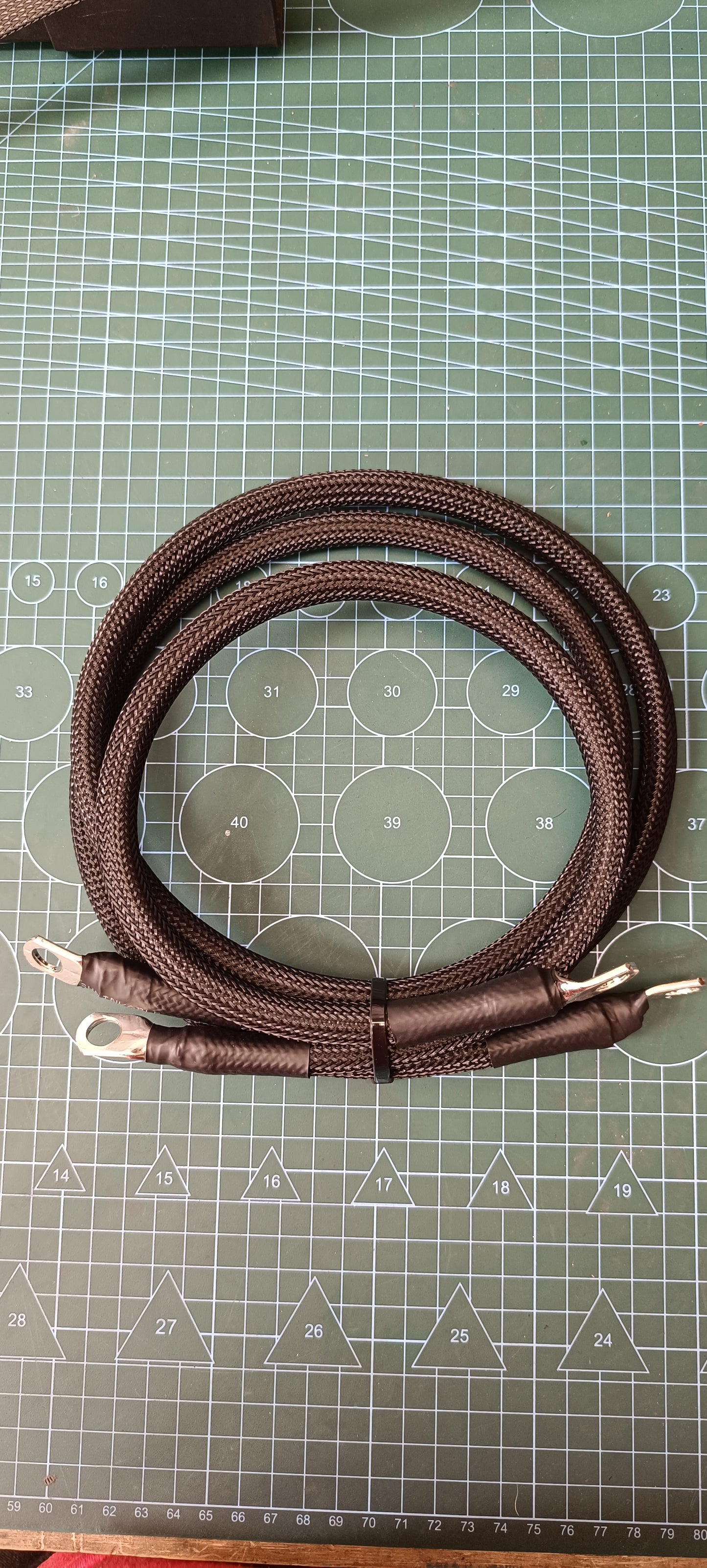 Cables de tierra listos (Masa chasis-motor)